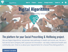 Tablet Screenshot of digitalalgorithms.com